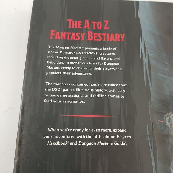 Dungeons & Dragons Monster Manual 5th Edition Hardcover D&D Rulebook WOTC - Picture 5 of 16
